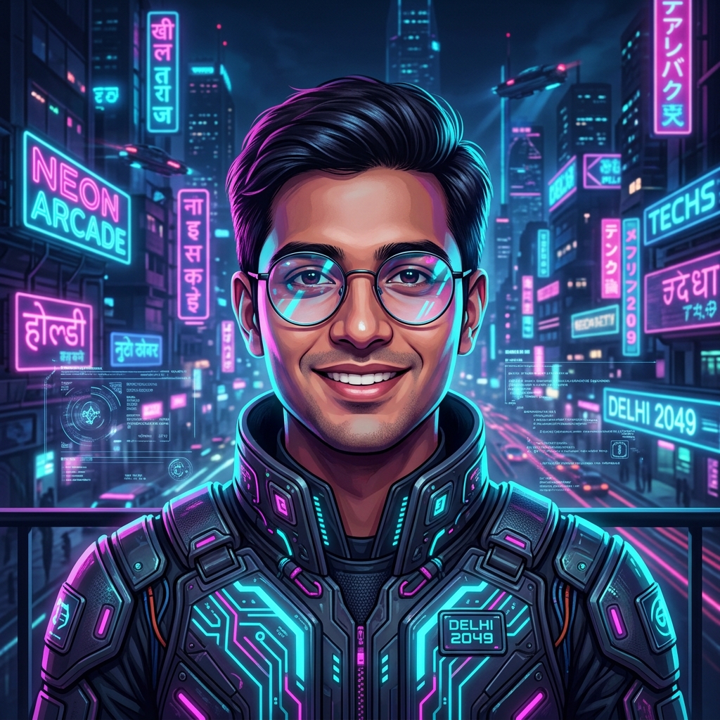 Udayrajsinh Vala Cyberpunk Avatar